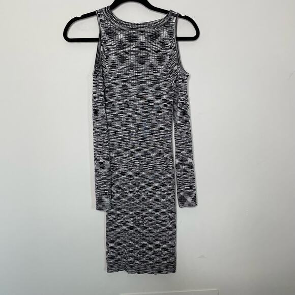 Charming Charlie Sweater Dress Mini Cold Shoulder Knitted Bodycon S Mob Wife - Picture 6 of 11